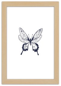 Gario Poszter rajzolt pillangó A keret színe: Keret nélkül, Méret: 30 x 45 cm