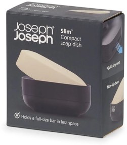 Fekete műanyag szappantartó Slim – Joseph Joseph