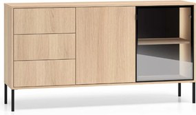 Harmona komód 160 cm fiókokkal és világítással - lindberg tölgy