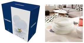 Luminarc EVERY DAY üveg étkészlet 18 részes 6 személyes fehér G0566