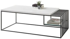 Juba dohányzóasztal matt fehér 120cm