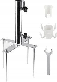 efuturetime Esernyőtartó állvány Fém esernyőtartó Ø29-41 mm