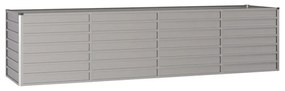 rozsda színű corten acél kerti magaságyás 320 x 80 x 77 cm