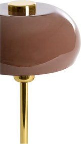 Barna asztali lámpa fém búrával (magasság 34 cm) Surin – Light &amp; Living