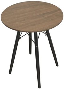 Kör asztal ANELLO Dark Ash 60cm