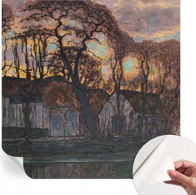 Modern öntapadós fotótapéta falra Esti tájkép 250x250 cm