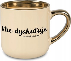 Bögre Nagy Krém Nem Vitatkozom Ajándék Feleség Férj Pár Házasság