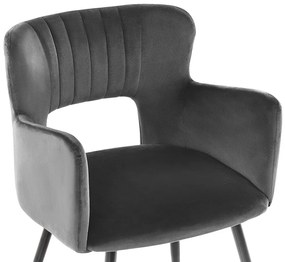 Étkezőszék készlet 2 db.  Shelba (sötétszürke) . 1075759