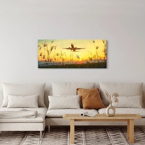 Kép a repülőgép felszállásáról (120x50 cm)