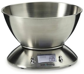 Minőségi Inox Digitális konyhai mérleg nagy rozsdamentes acél tállal Innoliving INN-127, 5 kg