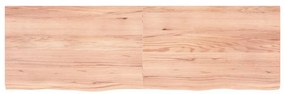 világosbarna kezelt tömör tölgyfa fali polc 160 x 50 x (2-4) cm