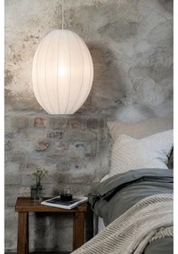 Fehér függőlámpa textil búrával ø 40 cm Florence – Markslöjd