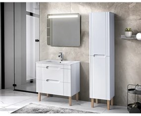 COMAD UM-CFP LAVA 60D - Beépíthető LAVA mosdó 61x46 cm kerámia, fényes fehér