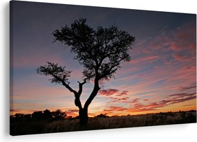Kép - Fa és vöröses árnyalatok (90x60 cm)