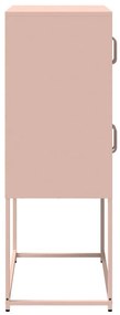 Highboard rózsaszín 68x39x107 cm Acél