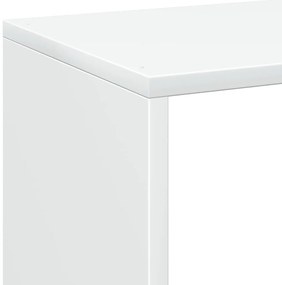 fehér szerelt fa térelválasztó könyvespolc 102x29x103,5 cm