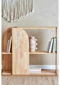 Natúr színű kaucsukfa könyvespolc 85x70 cm Alec – Bloomingville