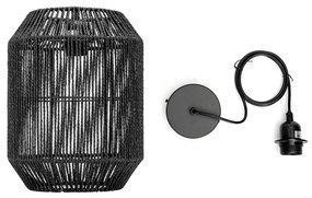 Aigostar - Csillár zsinóron 1xE27/60W/230V fekete