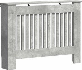 vidaXL Radiátor fedezék Beton Szürke 112 x 19 x 81,5 cm Faanyag
