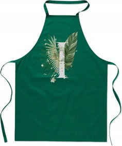 Konyhai Kötény zöld Betűvel És Névvel monogram Iván Iga Ilona FA_394_z