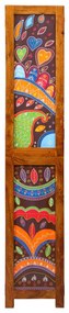 Szobaelválasztó 3 Panelem Mézbarna 35x1.5x160 cm Szilárd Fa Akácból