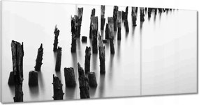 Vászonkép 180x90 Hullámtörő Tenger Tájkép