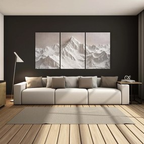DUBLEZ | 3 részes kép hegyek - Havas csend