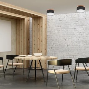 Brilagi - LED mennyezeti lámpa BELLADONNA 1xE27/15W/230V, 30 cm, fekete/dub