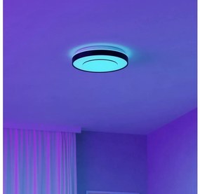 Eglo 300688 -LED RGBW fényerőszabályozható mennyezeti lámpa MONTERIGGIONI-Z LED/18,5W/230V fekete+távirányító