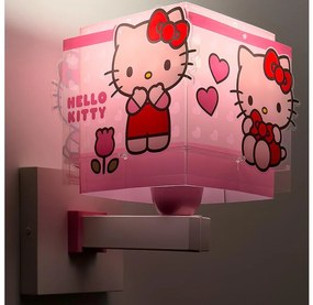 Dalber 73269 - Gyermek fali lámpa HELLO KITTY 1xE27/15W/230V rózsaszín