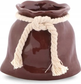 Váza erszény barna dekoráció