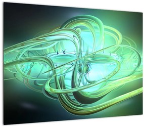 Zöld absztrakció kép (70x50 cm)