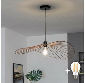 Brilagi - LED csillár kábellel CERIA WIRE 1xE27/40W/230V 60x80 cm bronz