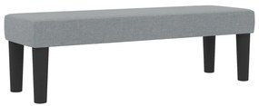 vidaXL Boxspring ágy matraccal és padal világosszürke 200x200 cm szövet