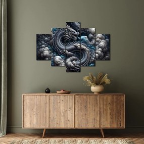 Kép – Sárkány a füstben (150x105 cm)