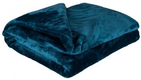 Mikroplüss takaró petróleumkék 150x200cm TiaHome
