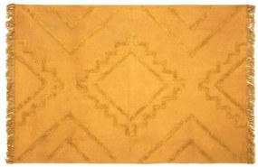 Rombusz mintás szőnyeg, 120x170 cm, okkersárga - ALI