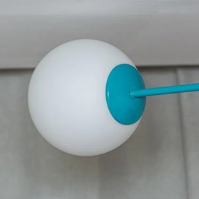 Felületre szerelhető csillár MOON 2xE27/15W/230V türkiz