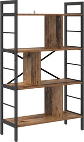 vidaXL Könyvespolc Öreg fa 75 x 30 x 123,5 cm Faanyag