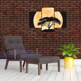 Kép – Fa arany teliholdban II. (90x60 cm)