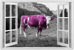 Poszter 60x40 Lila tehén Emilka