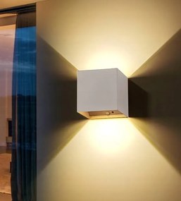 FehĂ©r akkumulĂĄtoros fali lĂĄmpa mozgĂĄsĂ©rzĂ©kelĆvel Led beltĂ©ri fali lĂĄmpa