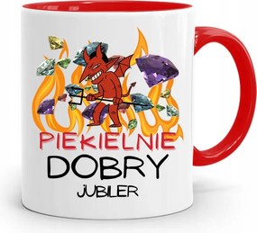 Ékszerésznek Pokolian Jó Piros Bögre fényképes nyomtatással