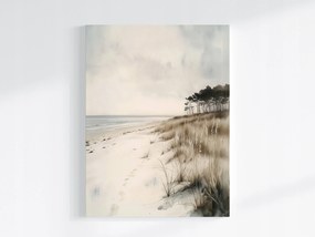 Poszter Tájkép Tenger Balti-tenger Tengerpart Dűnék Nyomai 60x80