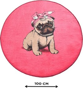 Pink Pug Djt (100 cm)