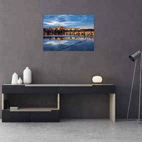 A prágai vár és a Károly-híd képe (70x50 cm)