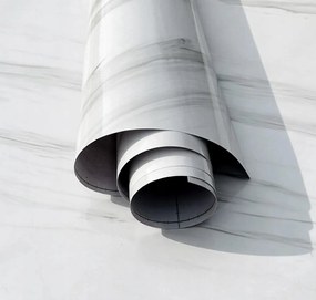 Öntapadós Bútorfurnér Bútorfólia Fehér Márvány 60cm x 10m
