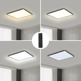 Brilagi - LED Dimmelhető lámpa SLIMFRAME LED/36W/230V 45x45 cm fekete + távirányító