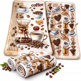 Törölköző konyhai törlőkendő 2 db-os csomag 40x60 cm pamut nedvszívó mix minták