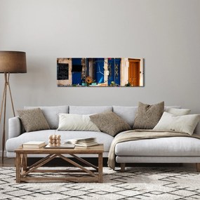 Kép - Görög találkozó (órával) (90x30 cm)